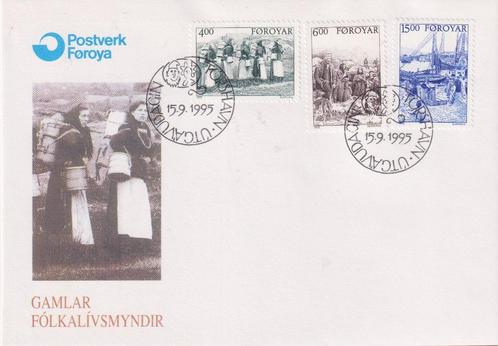 Foroyar 1995 Sa112 Visserijindustrie visvrouwen, Postzegels en Munten, Postzegels | Eerstedagenveloppen, Onbeschreven, Europa