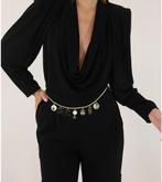 zwarte jumpsuit - Elisabetta Franchi maat 38, Verzenden, Zo goed als nieuw, Maat 38/40 (M), Zwart