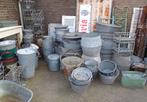 zinken kuipen teilen kuipjes gieter, Antiek en Kunst, Curiosa en Brocante, Ophalen