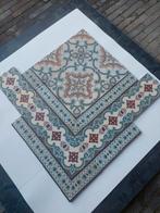 Te Koop:partij oude keramische vloertegels 10,5 m2 compleet., Gebruikt, Keramiek, Minder dan 20 cm, 10 m² of meer