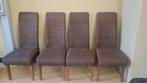 4 Loom Furniture Eetkamerstoelen - Donkerbruin, Gebruikt, Bruin, Loom Furniture, Onbekend