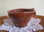 Van Dijk Alblasserdam * BRUIN * aardewerk * tesje # stoof, Ophalen of Verzenden