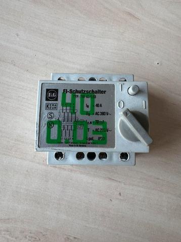 F&G / aardlekschakelaar, 40A 30mA beschikbaar voor biedingen