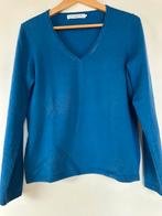 Cashmir trui met v hals, Ophalen of Verzenden, Gedragen, Maat 42/44 (L), Blauw