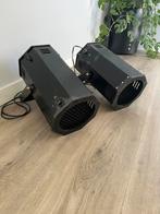 2 grote theaterlampen, Huis en Inrichting, Lampen | Hanglampen, Ophalen, Gebruikt, Metaal, Minder dan 50 cm