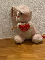Leuke Knuffel konijn roze met hartje, Ophalen of Verzenden, Zo goed als nieuw, Overige typen