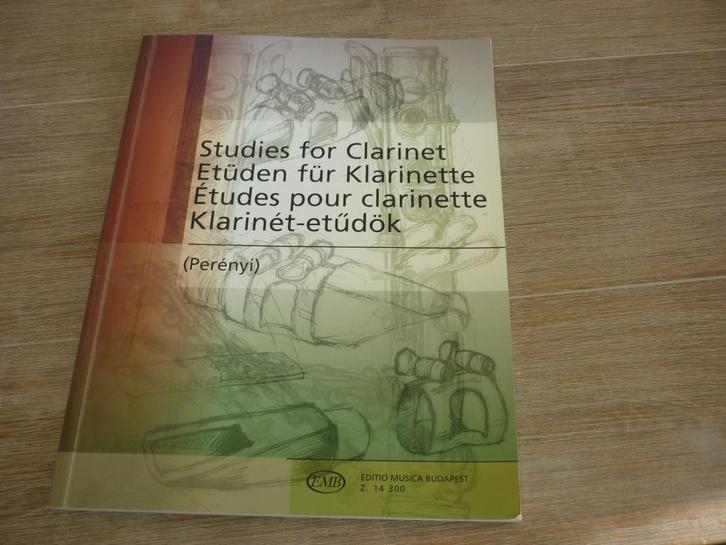 Studies for Clarinet, Muziek en Instrumenten, Bladmuziek, Zo goed als nieuw, Artiest of Componist, Populair, Klarinet, Ophalen of Verzenden