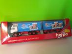 Herpa - MAN F90 OK Kaugummi [wit] 1/87 MIB, Ophalen of Verzenden, Zo goed als nieuw, Bus of Vrachtwagen, Herpa