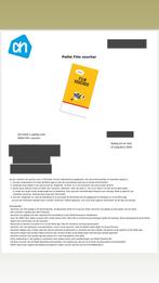 Pathe 6 tickets waarde €90,-, Twee personen, Cadeaubon