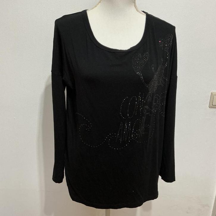 Didi pretty different longsleeve glitters M, Kleding | Dames, Tops, Zo goed als nieuw, Maat 38/40 (M), Zwart, Lange mouw, Ophalen of Verzenden