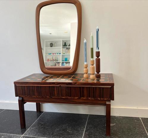 Deens design tafel / sidetable Erik Wørts, Huis en Inrichting, Tafels | Sidetables, Zo goed als nieuw, 25 tot 50 cm, Rechthoekig