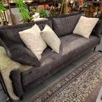 Bank Houda merk DutchBone antraciet, Ophalen, Driepersoons, 75 tot 100 cm, Zo goed als nieuw