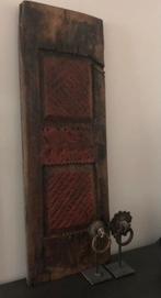 Oud houten paneel deur luik India oosters, Antiek en Kunst, Curiosa en Brocante, Ophalen of Verzenden