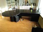 zwarte tafel of bureau, Huis en Inrichting, Ophalen, Gebruikt, 100 tot 150 cm, Vijf personen of meer