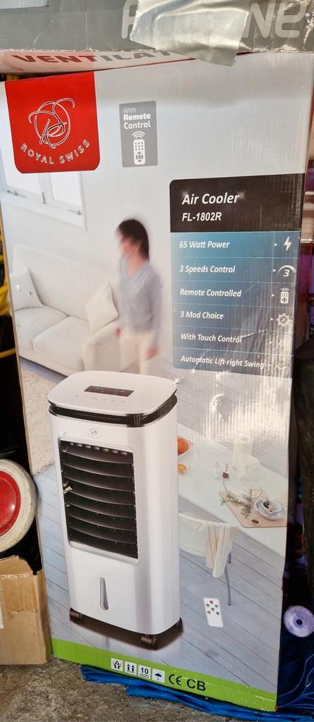 Royal Swiss Air Cooler FL-1802R - Nieuwstaat, Witgoed en Apparatuur, Airco's, Zo goed als nieuw, Mobiele airco, Minder dan 60 m³