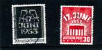 18. Deutsche Post Berlin (1953). "17 juni 1953" (2x), BRD, Verzenden, Gestempeld