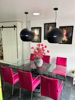 6x Creafort leren eetkamerstoelen – zeer nette staat, Huis en Inrichting, Stoelen, Ophalen, Overige kleuren, Leer, Zo goed als nieuw