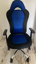 Game stoel, Blauw, Bureaustoel, Zo goed als nieuw, Gaming bureaustoel