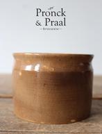 Oude brocante zwaar beboterde zalfpot Nr.1*Pronck & Praal*, Ophalen of Verzenden