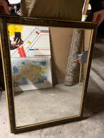 Spiegel hout - zwart - goud, Antiek en Kunst, Antiek | Spiegels, Ophalen, Minder dan 100 cm