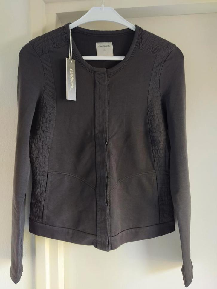NIEUW!! SANDWICH prachtig vest VAN 89,95 VOOR 22,50 EURO!, Kleding | Dames, Truien en Vesten, Nieuw, Maat 38/40 (M), Grijs, Verzenden