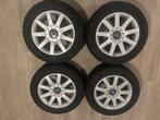 4 winterbanden met velgen audi, Ophalen, 16 inch, Banden en Velgen, Winterbanden