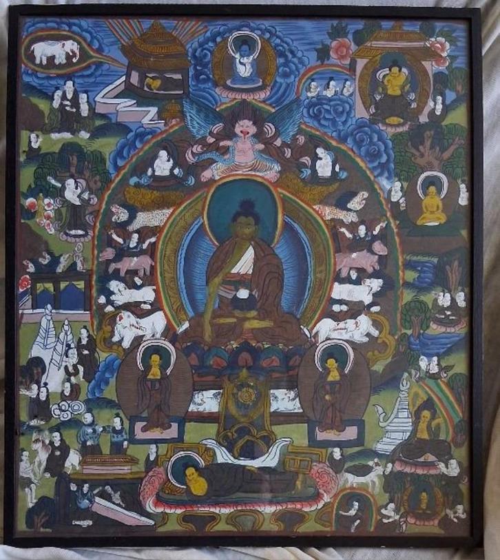 Thangka, Antiek en Kunst, Kunst | Niet-Westerse kunst, Ophalen of Verzenden