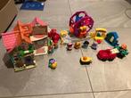 Fisher price huis en kermis, Ophalen of Verzenden, Gebruikt, Speelset, Met geluid