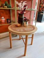 Rotan Tafel Webbing, Minder dan 55 cm, Rond, Zo goed als nieuw, X