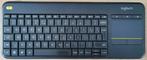Logitech K400+ toetsenbord met unifying nano ontvanger, Ophalen, Gebruikt, Draadloos, Qwerty