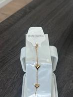 Gouden Hartjes Armband - Nieuw in Verpakking!, Staal, Nieuw, Ophalen of Verzenden, Met bedels of kralen