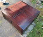 Massief kersenhouten salontafel, Huis en Inrichting, Tafels | Salontafels, Ophalen, Gebruikt, Minder dan 50 cm, 100 tot 150 cm