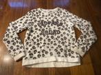 H&M fleece trui wit beige met panter print maat 158-164!, Meisje, Trui of Vest, H&M, Ophalen of Verzenden