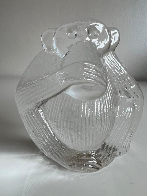 Vintage Lisa Larson Royal Krona Glas Aap Monkey Paperweight, Antiek en Kunst, Kunst | Designobjecten, Ophalen of Verzenden