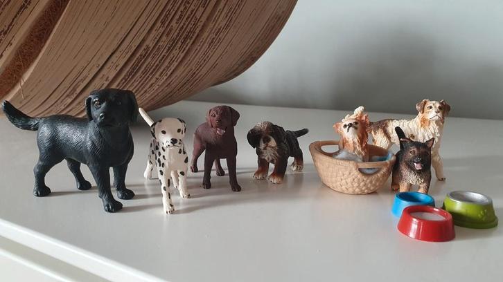 Schleich SET Honden – Reu & Teef  *GRATIS VERZENDEN!!!, Verzamelen, Dierenverzamelingen, Zo goed als nieuw, Beeldje of Figuurtje