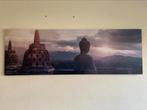 Mooi canvas 52x156cm Buddha / Zen / Java - onbeschadigd, Huis en Inrichting, Woonaccessoires | Schilderijen, Tekeningen en Foto's