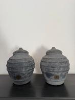 2 stuks BRYNXZ pot and top relief stone black, Huis en Inrichting, Woonaccessoires | Schalen en Manden, Ophalen of Verzenden, Nieuw