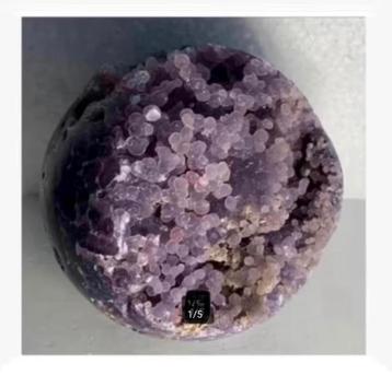 Korting Mineraal Druifagaat bol, doorsnede 6,5 cm/ 365 gr. beschikbaar voor biedingen