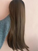 Lange rechte pruik - Zwart/Caramel, Sieraden, Tassen en Uiterlijk, Uiterlijk | Haarverzorging, Ophalen of Verzenden, Zo goed als nieuw
