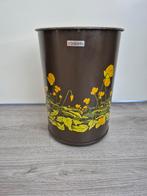 Vintage/ retro brabantia prullenbak boterbloem, Huis en Inrichting, Woonaccessoires | Prullenbakken, Gebruikt, Ophalen of Verzenden