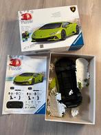 3D Puzzel Lamborghini Huracán EVO Verde, Ophalen of Verzenden, Minder dan 500 stukjes, Gebruikt, Rubik's of 3D-puzzel