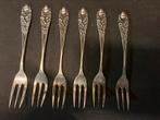 Antieke zilveren vorkjes gebaksvorkjes, Antiek en Kunst, Antiek | Goud en Zilver, Ophalen of Verzenden, Zilver