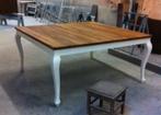 Eettafel teakhout 160 x 160, Ophalen, 150 tot 200 cm, Zo goed als nieuw, Vijf personen of meer