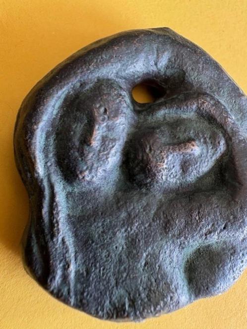 Bronze amulet 'Man en vrouw', Antiek en Kunst, Kunst | Overige Kunst, Ophalen of Verzenden