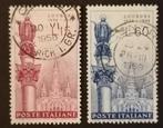 Italië - nrs. 754 + 755, Postzegels en Munten, Postzegels | Europa | Italië, Verzenden, Gestempeld