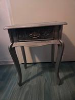 Bijzettafeltje met lade, Minder dan 55 cm, Gebruikt, Vintage, Rechthoekig