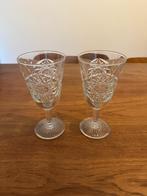 2 vintage wijnglazen, Antiek en Kunst, Antiek | Glas en Kristal, Ophalen of Verzenden