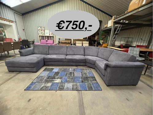 u-Hoekbank grijs, Huis en Inrichting, Banken | Complete zithoeken