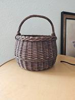 Landelijke Franse brocante rieten mand, Ophalen of Verzenden, Rond, Riet