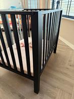 Zwarte Baby Box + Matras & Hoes, Kinderen en Baby's, Babywiegjes en Ledikanten, Ophalen, Gebruikt, Ledikant